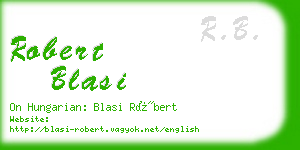 robert blasi business card